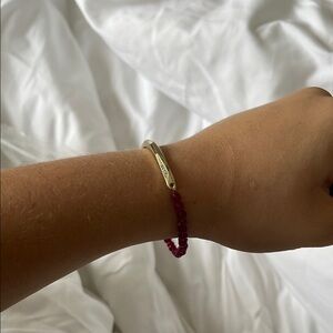 Kendra Scott Gold and Pink Bracelet with Elegant Design